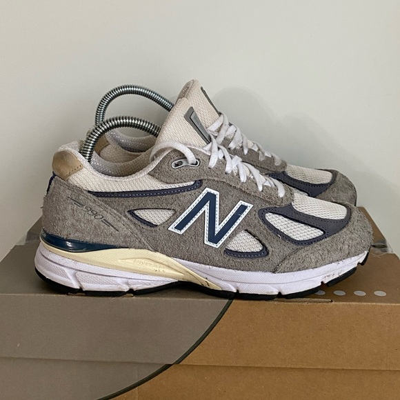 New Balance X Teddy Santis 990 v4 Made In USA Grey Suede - SZ 5.5 M- 7 W